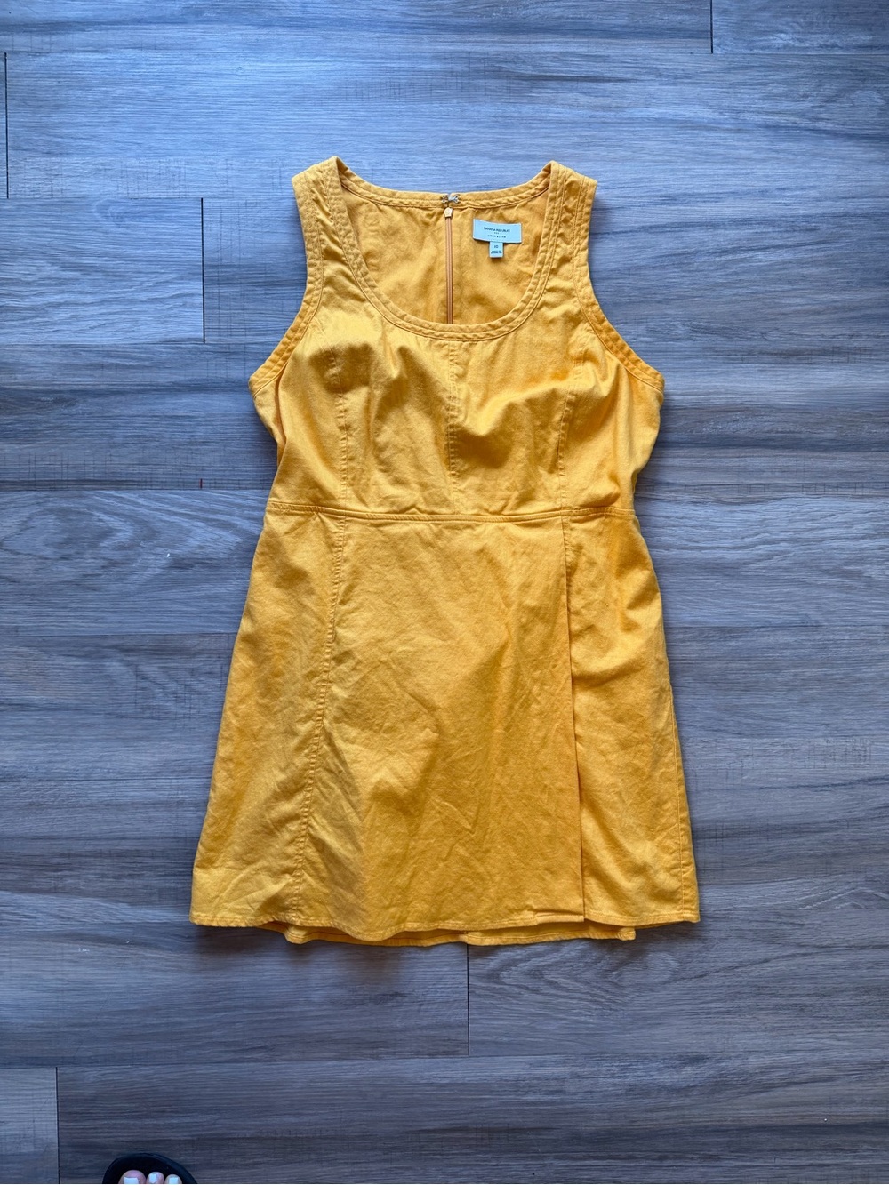 Banana Republic Mustard Yellow Sleeveless Mini Dress